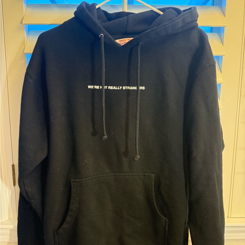 We’re Not Really Strangers Black Hoodie “Inside were all the same”